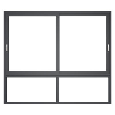 Regelmäßiges Design Doppelverglasung Aluminium Schiebebrett Fenster mit Bildschirmmasche