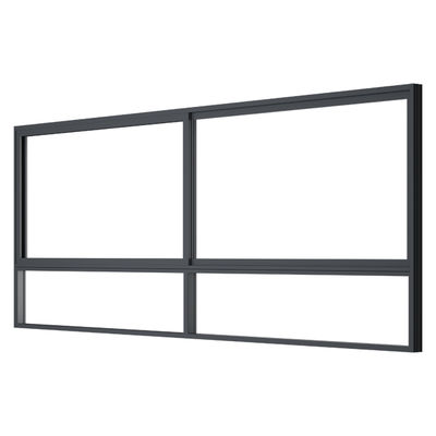Doppelt gehärtete Glasschiebe-Aluminiumfenster zu verkaufen mit thermischer Trennung