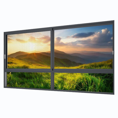 Heavy Duty Aluminum Double Glazed Windows Housing Exterior Sliding Window