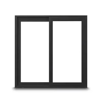 Energieeffizienz Wirkung des Hurrikans Schwarzes Aluminiumschiebefenster Einzelglas