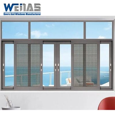 Protesi contro le intemperie Isolamento 3 mm Aluminio Finestre scorrevoli per balcone