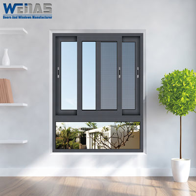 Ventanas corredizas de aluminio de doble acristalamiento energéticamente eficientes para residencias o hoteles de lujo