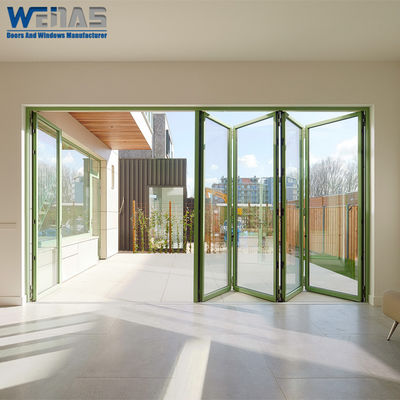 Thermal Insulation Aluminum Folding Doors For Indoor Or Outdoor Use