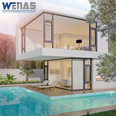 comprar Ventana abatible con marco exterior de aluminio hermético con rotura de puente térmico y doble acristalamiento online manufacture