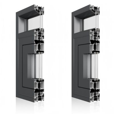 Buy Typhoon Protection Black Aluminium Casement Windows Thermal Insulation Stable online manufacture