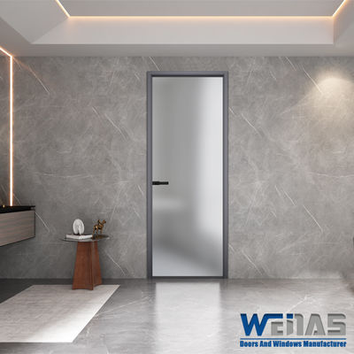 Buy Interior Waterproof Aluminum Casement Doors Toilet Aluminum Bathroom Door online manufacture