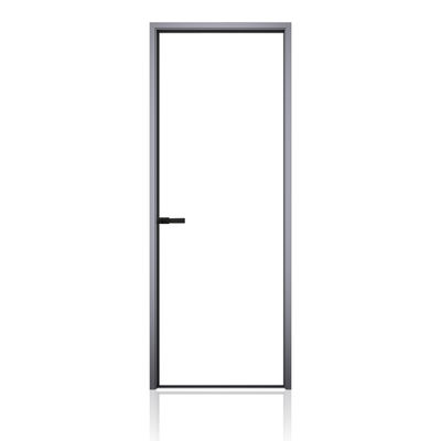 Buy Ultra Slim Edge Single Glass Aluminium Swing Doors Silent For Office online manufacture