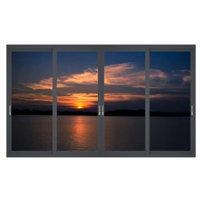 Beli Aluminium Sound -Dound Double Glass Tugas Berat Pintu Geser Untuk Teras online manufacture