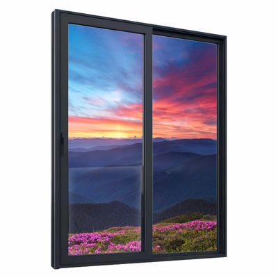 Buy Heavy Duty Sliding Front Double Glass Aluminium Windows For House online manufacture