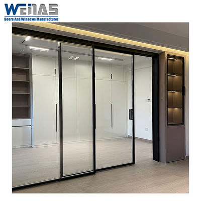 Buy Interior Ultra Narrow Room Partition Sliding Doors Durable Aluminium Alloy online manufacture