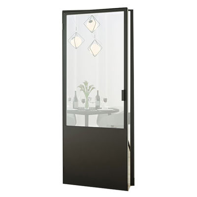 Buy Customized Slimline Frame Metal Casement Doors Bathroom Water Tightness Indoor online manufacture