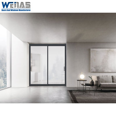 Buy French Style Soundproof Aluminum Ultra Slim Sliding Door For Interior online manufacture