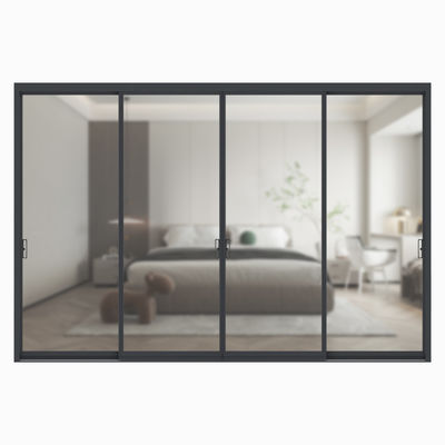 Buy Ultra Narrow Aluminum Alloy Sliding Door 18mm Panel  For Kitchen Bathroom Balcony online manufacture