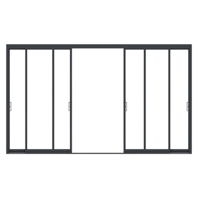 comprar Puertas correderas de vidrio con marco ultra delgado de aluminio para interiores, para cocina y dormitorio online manufacture