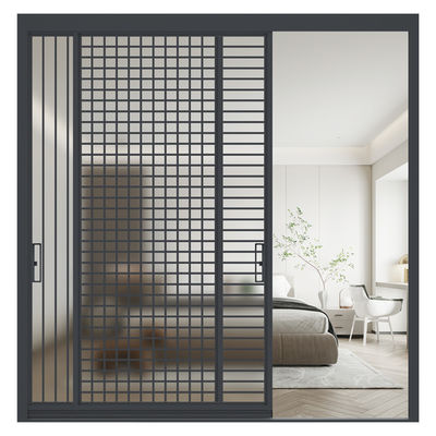 Buy Decorating Internal Partition Sliding Doors 6063-T5 Silent Operation Single Glass online manufacture