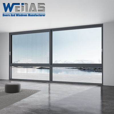 Buy High End Horizontal Sliding Aluminium Windows Hurricane Impact Laminated Glass For Houses online manufacture