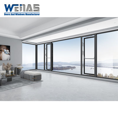 comprar Ventanas de doble acristalamiento con marco de aluminio con aislamiento térmico y aislamiento acústico de 1,8 mm online manufacture
