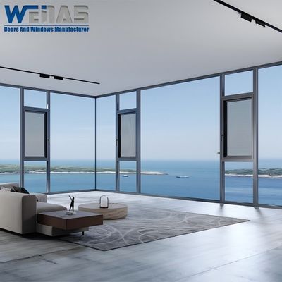 Buy Energy Saving Aluminium Thermal Insulation Windows With Mosquito Net online manufacture