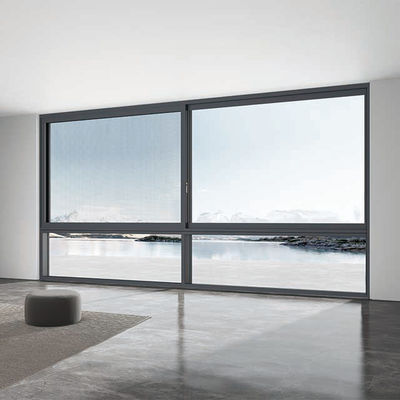 Buy 6063-T5 Aluminium Sliding Sash Windows Six - Track Broken Bridge Large Field Of Vision online manufacture