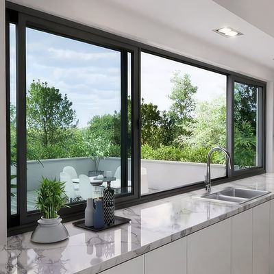 Buy Windproof Waterproof Aluminium Sliding Window Heat Insulation For House Thermal Insulation Windows online manufacture