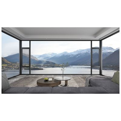 comprar Resistente a las tormentas a prueba de sonido Aluminio Casamento de vidrio Ventanas Exteriores para edificios de oficinas online manufacture