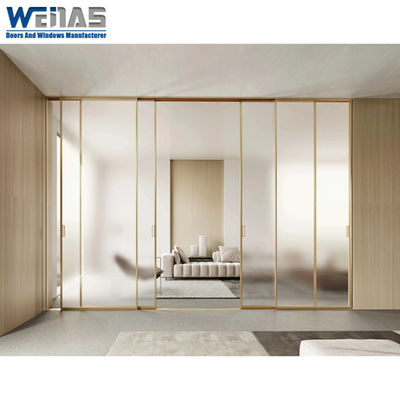 Buy Hanging Rail Ultra Narrow Frame Internal Partition Sliding Doors For Decoration online manufacture