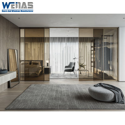 خرید درب پارتیشن داخلی کشویی لبه بسیار باریک سیستم Perfect System برای تقسیم فضا online manufacture