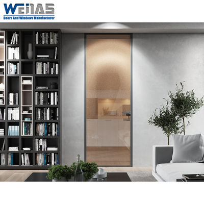 comprare Porta a battente in alluminio a telaio stretto in stile breve con vetro singolo online manufacture