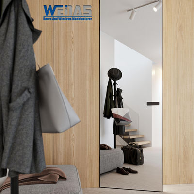 Buy Ultra Narrow Indoor Aluminum Casement Door With Single Toughened Glass online manufacture