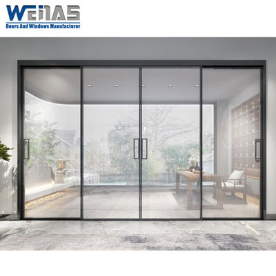 Beli Bagian dalam ruangan pemisahan Pintu geser Aluminium Panoramic Slim Frame online manufacture