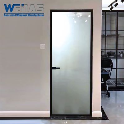 Buy Waterproof Aluminum Double Swing Door For Interior Toilet Bathroom Bedroom online manufacture