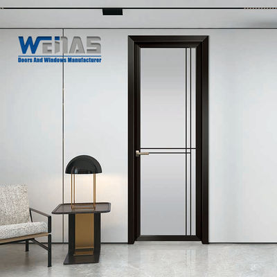 Buy Aluminium Bathroom Doors Double Tempered Glass Heavy Duty Casement Doors online manufacture