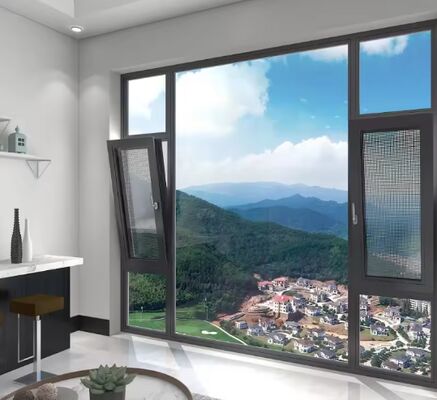 buy Double Glass Aluminum Frame Tilt and Turn Windows for House Residential online manufacture