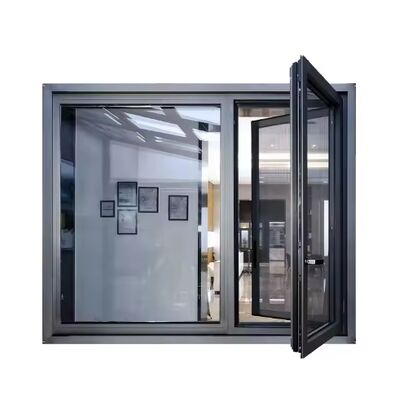 comprar Janelas de batente com ruptura térmica de alumínio com vidros duplos para casas online manufacture