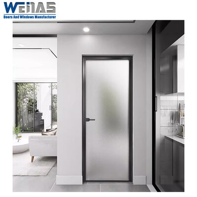 comprar Diseño minimalista de aluminio de la puerta abatible para el cuarto de baño interior del hogar del hotel online manufacture