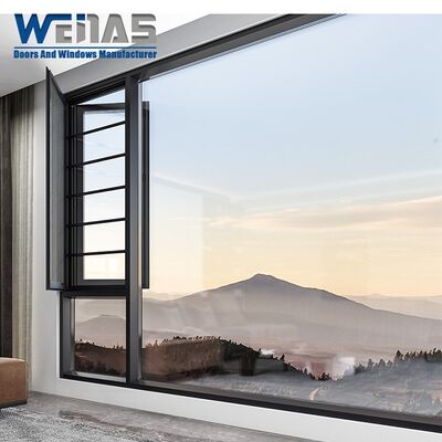 comprar Janela e porta comerciais ignífugas Espelho de aço inoxidável Janela Hotel Apartamento Alumínio Casement Janela online manufacture