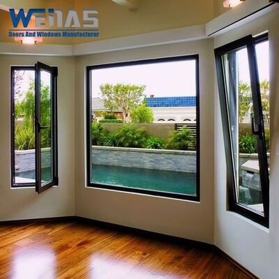 kaufen 6063-T5 Aluminium Profil Windwiderstand Doppelflügel-Kippfenster Direktvertrieb ab Werk online manufacture