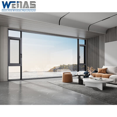 Mua Double tempered kính nhiệt cách nhiệt nhôm Villa Casement cửa sổ với lưới muỗi online manufacture