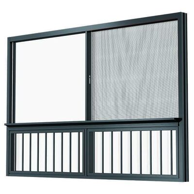 comprar Estilo insonorizado de aluminio ventana corredera fija estilo abierto cortina de lucerna dormitorio diseño gráfico de aleación de aluminio horizontal online manufacture