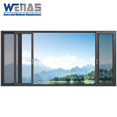 Buy Exterior Sound and Heat Insulating Tempered Glass Windows Hotel or Apartments Aluminum Sliding Windows online manufacture