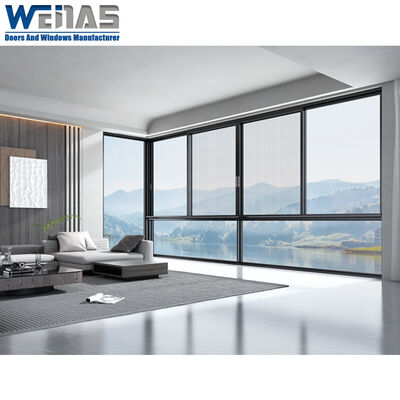 Beli Jendela Geser Aluminium Berlapis Ganda Horizontal Desain Thermal Break online manufacture