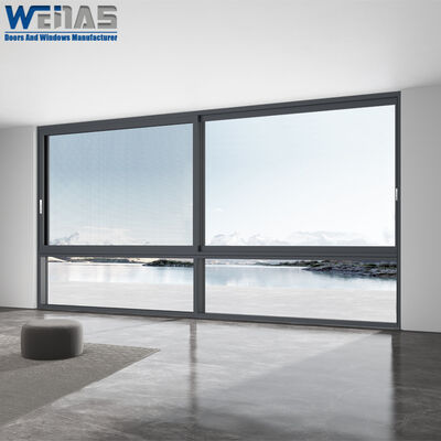 Buy Thermal Break Sound Insulated Aluminum Frame Double Glass Sliding Window for Home Hotel online manufacture