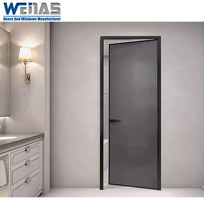 Buy AS2047 High Quality Low Price Aluminum Single Glass Bathroom Shower Room Casement Door online manufacture