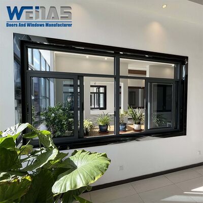 comprar Precios de fábrica Ventanas correderas de aleación de aluminio para hoteles y villas con malla protectora de acero inoxidable Puertas y ventanas de aluminio online manufacture