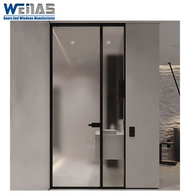Beli Interior Kantor Hotel Kamar Rumah Dapur Kamar Tidur Kaca Casement Pintu Dengan Kunci Swinging Kaca Swing Pintu online manufacture