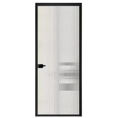 comprare Vendita diretta in fabbrica di porte a battente in vetro con telaio stretto dal design moderno per bagno e cucina in lega di alluminio online manufacture