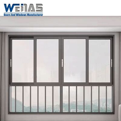 Buy AS2047 Australian Standard Certified Aluminum Sliding Window for Household Use Hurricane Resistant Sliding Glass Window online manufacture