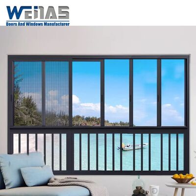 comprar Certificación Estándar de Australia Ventana de vidrio personalizada con aislamiento acústico y aislamiento térmico Ventana corredera de aleación de aluminio online manufacture