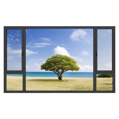 Energy Saving Thermal Insulation Aluminium Tilt And Turn Windows Multi Functions