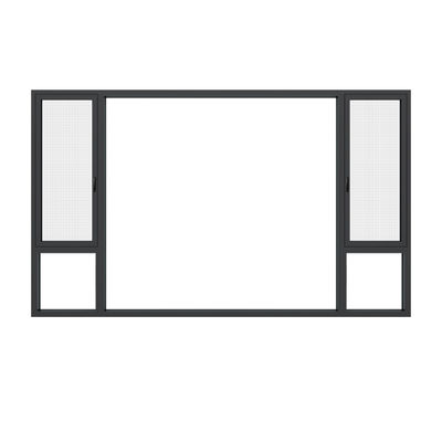 Multi Functions Aluminum Frame Casement Windows 1.8mm Profile Heat Insulated Housing